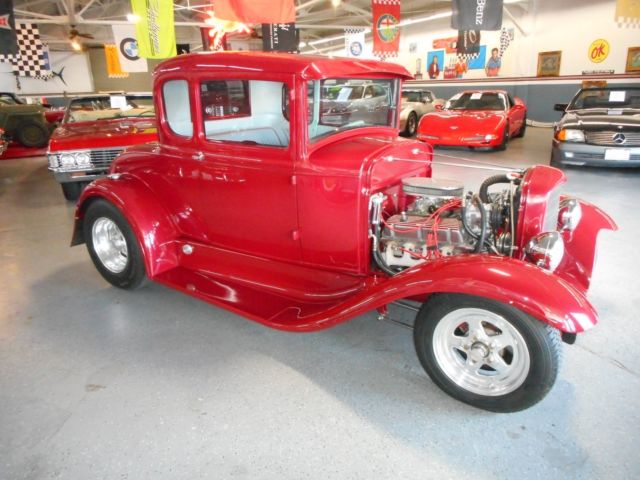 1930 Burgundy Ford Model A Coupe