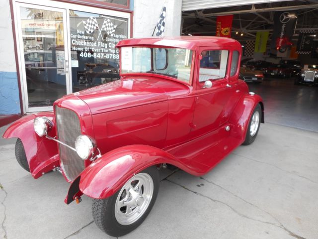 1930 Burgundy Ford Model A Coupe