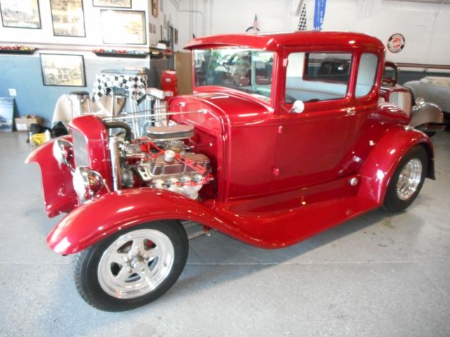 1930 Burgundy Ford Model A Coupe