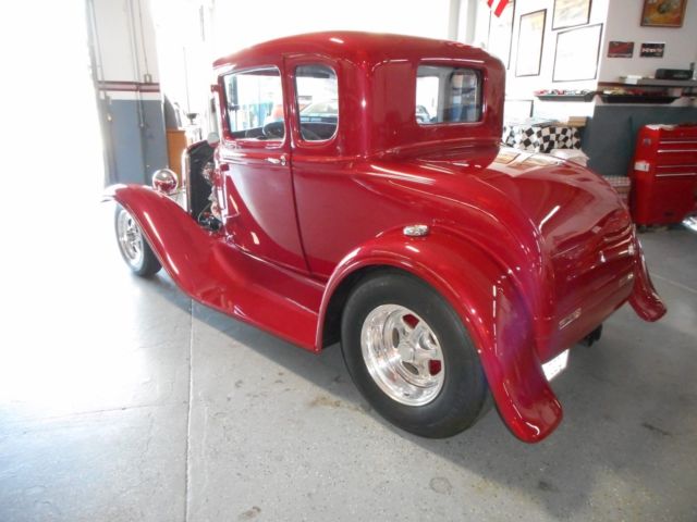 1930 Burgundy Ford Model A Coupe
