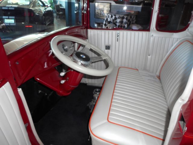 1930 Burgundy Ford Model A Coupe