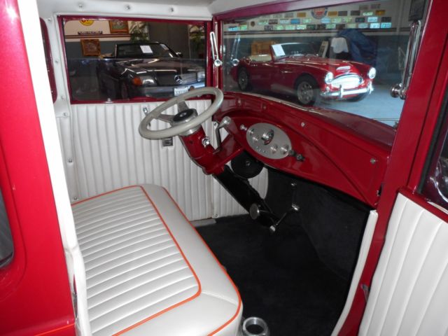 1930 Burgundy Ford Model A Coupe