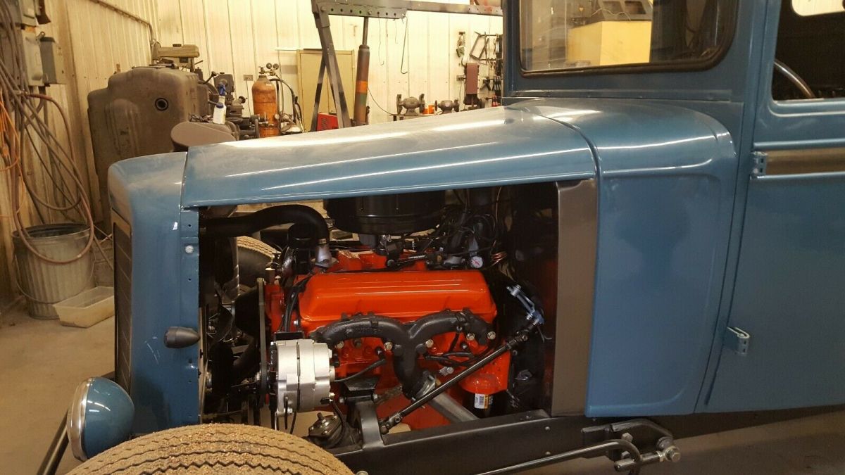 1930 vintage blue Chevrolet Chevy