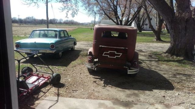 1930 Blue Chevrolet 4 door 4 door suicide doors on 2 of them