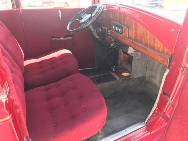 1930 Red Ford Model A Coupe