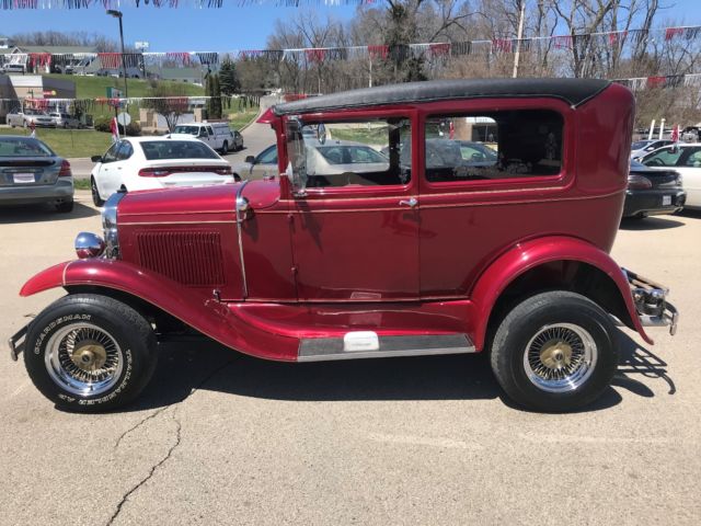 1930 Red Ford Model A Coupe