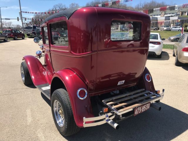 1930 Red Ford Model A Coupe
