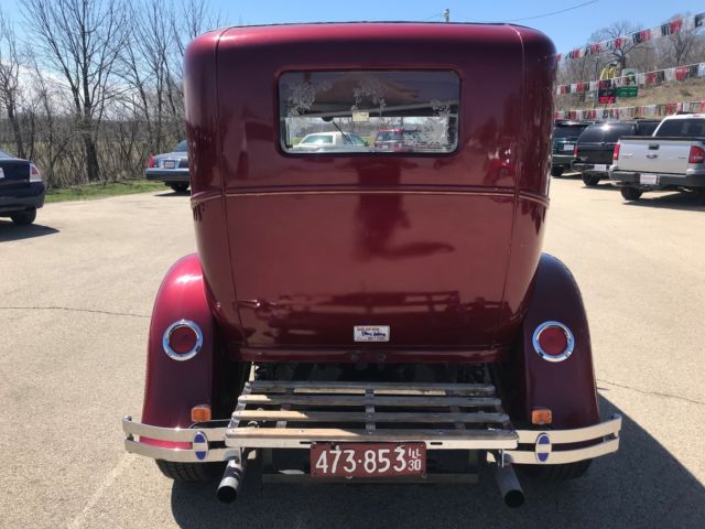 1930 Red Ford Model A Coupe