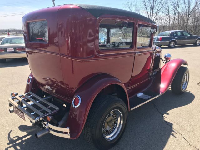 1930 Red Ford Model A Coupe
