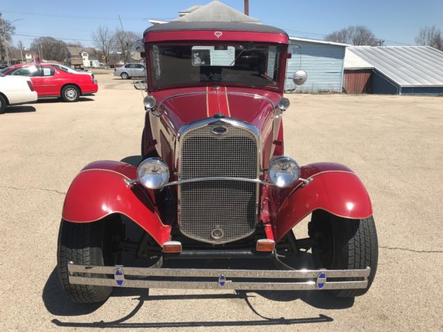 1930 Red Ford Model A Coupe