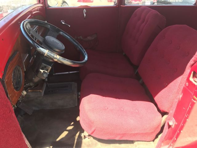 1930 Red Ford Model A Coupe