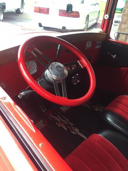 1930 Red Ford Delivery Coupe