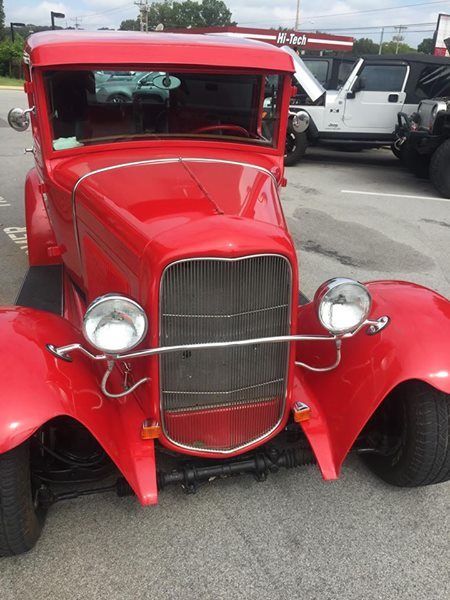 1930 Red Ford Delivery Coupe