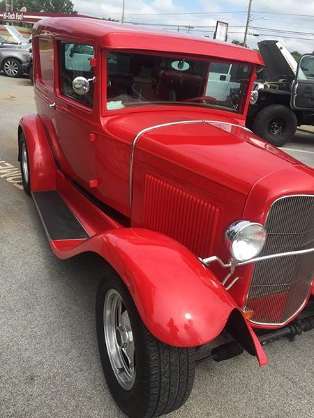 1930 Red Ford Delivery Coupe