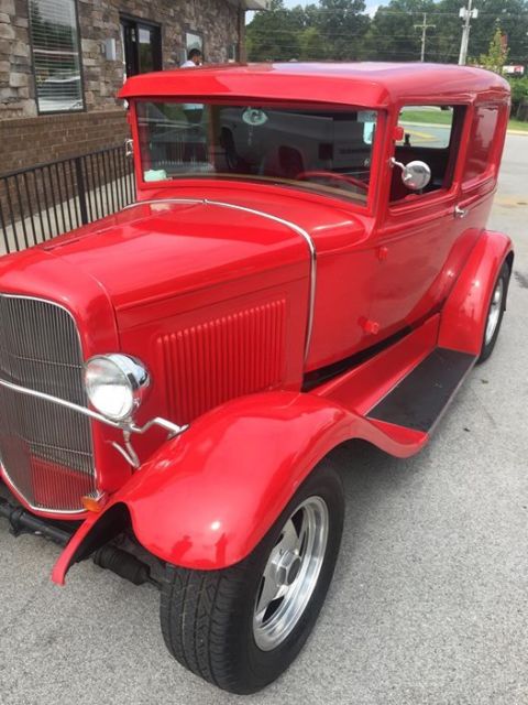 1930 Red Ford Delivery Coupe