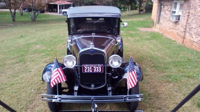1930 Burgundy Ford Model A Sedan