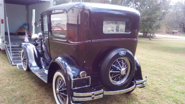 1930 Burgundy Ford Model A Sedan
