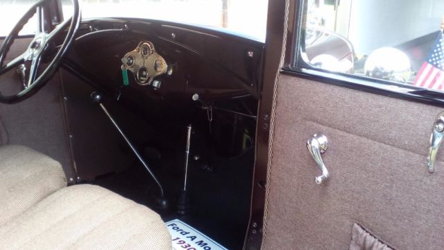 1930 Burgundy Ford Model A Sedan