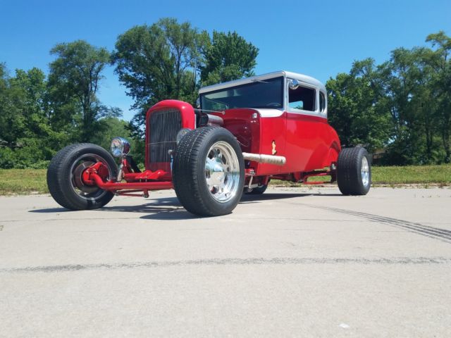 1930 Red Ford Model A Coupe