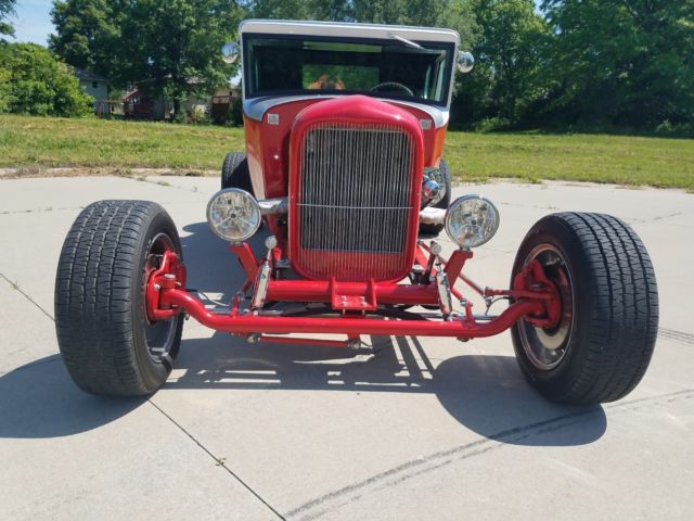 1930 Red Ford Model A Coupe