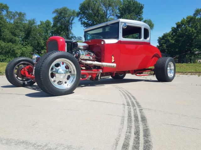 1930 Red Ford Model A Coupe