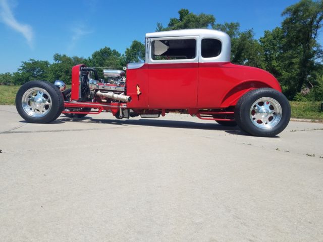 1930 Red Ford Model A Coupe
