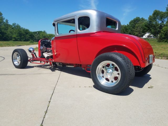 1930 Red Ford Model A Coupe