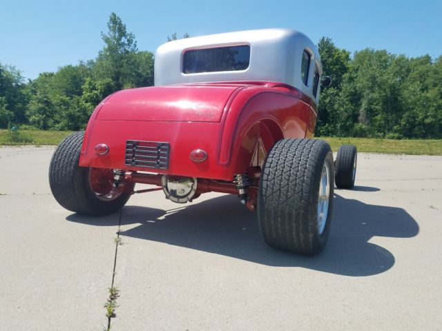 1930 Red Ford Model A Coupe