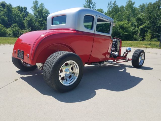 1930 Red Ford Model A Coupe
