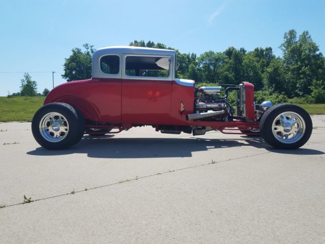 1930 Red Ford Model A Coupe