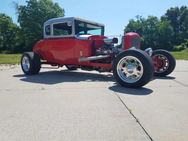 1930 Red Ford Model A Coupe