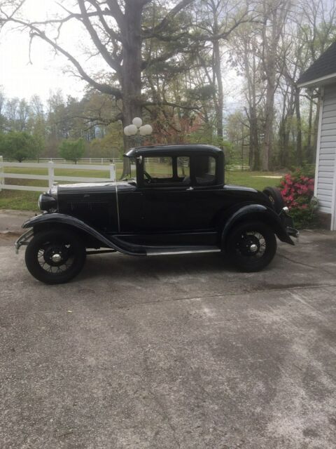 1930 Black Ford Model A Coupe