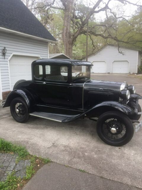 1930 Black Ford Model A Coupe
