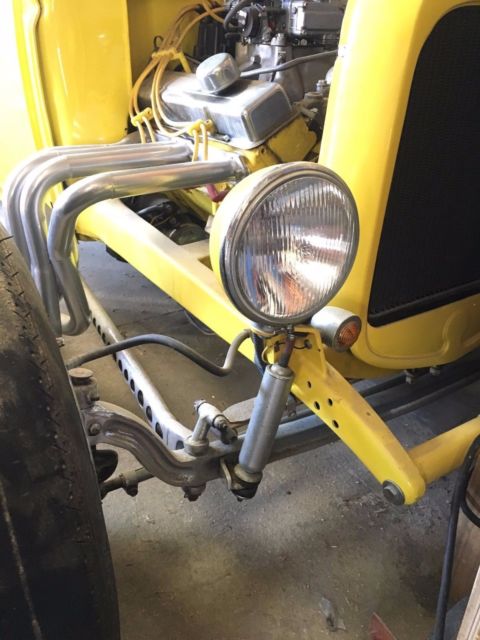 1930 Yellow Ford Chopped Coupe Coupe