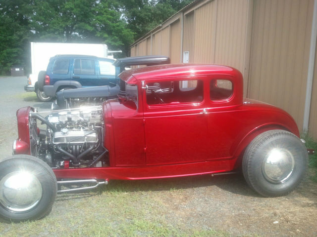 1930 Red Ford Model A Coupe