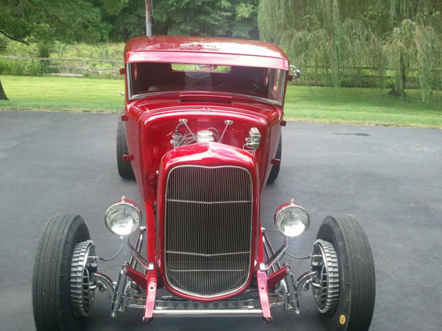 1930 Red Ford Model A Coupe