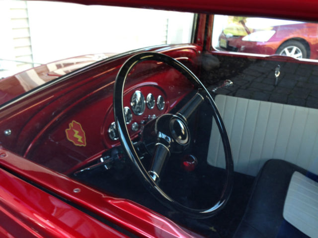 1930 Red Ford Model A Coupe