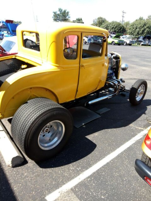 1930 Yellow Ford Model A Coupe