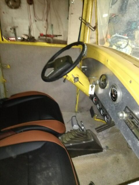 1930 Yellow Ford Model A Coupe