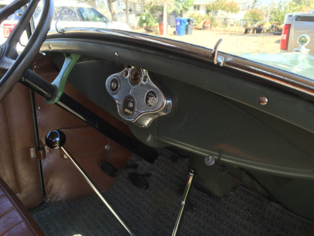 1930 Green/Black Ford Model A Convertible