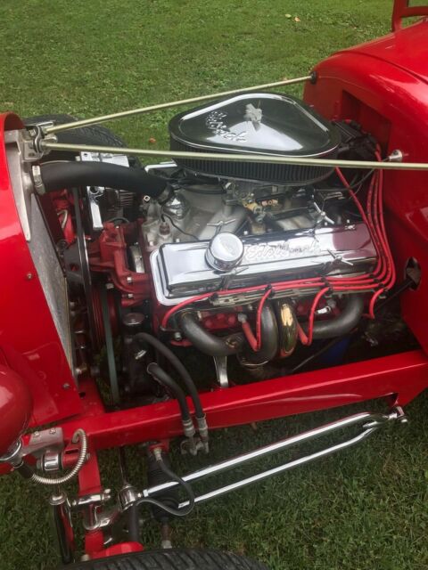 1930 Red Ford Hot Rod Convertible