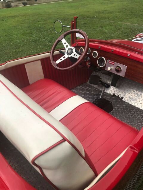 1930 Red Ford Hot Rod Convertible
