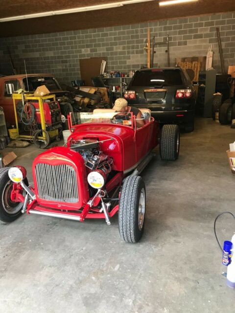 1930 Red Ford Hot Rod Convertible