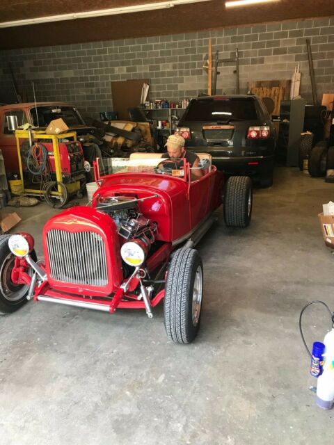 1930 Red Ford Hot Rod Convertible