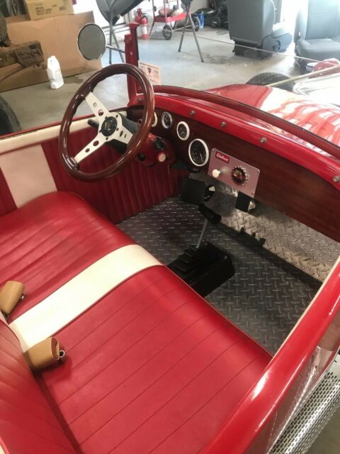 1930 Red Ford Hot Rod Convertible