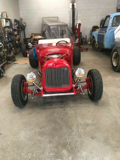 1930 Red Ford Hot Rod Convertible