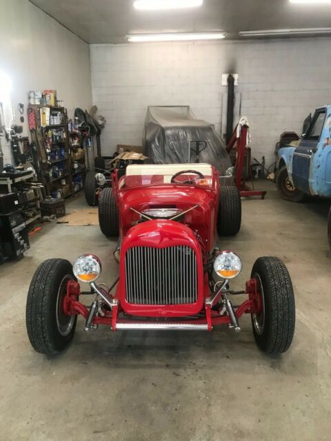 1930 Red Ford Hot Rod Convertible