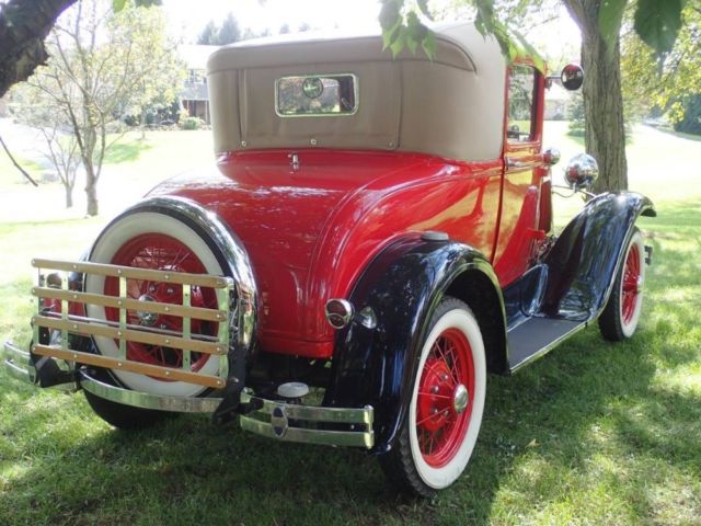 1930 Red Ford Hot Rod / Street Rod 2 Door Coupe