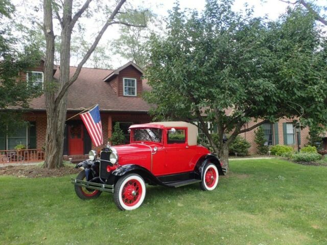 1930 Red Ford Hot Rod / Street Rod 2 Door Coupe