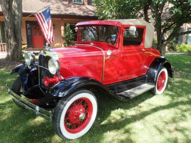 1930 Red Ford Hot Rod / Street Rod 2 Door Coupe